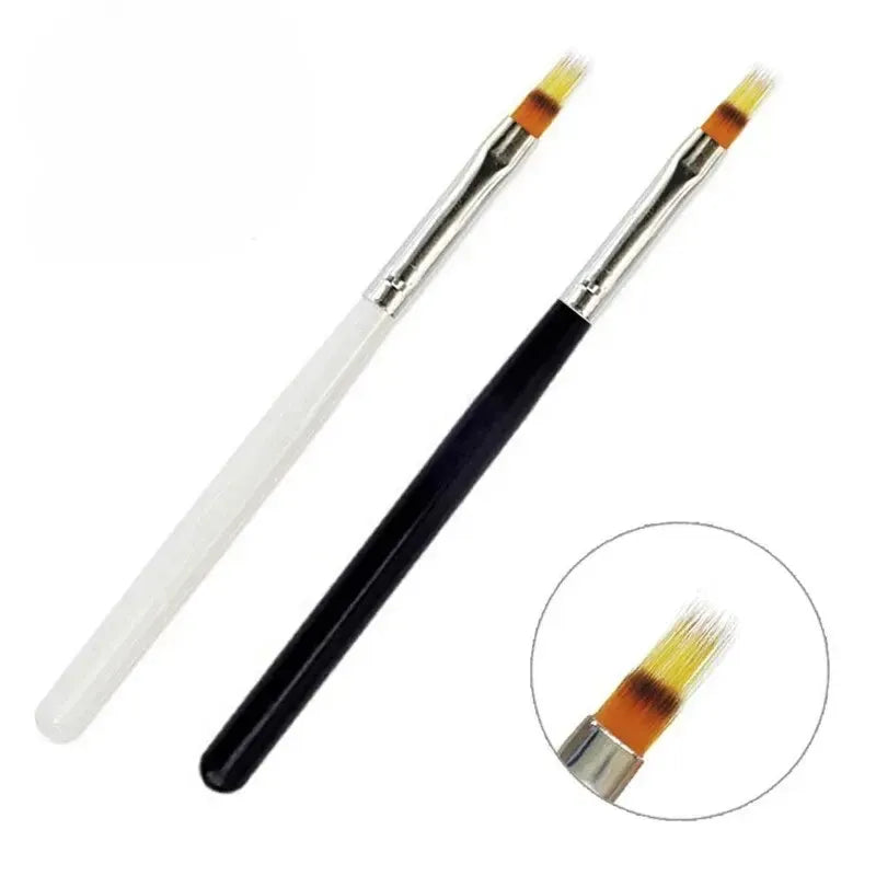 KissICON 💋 Nail Brush Serrated Powder Bar Black Nail
