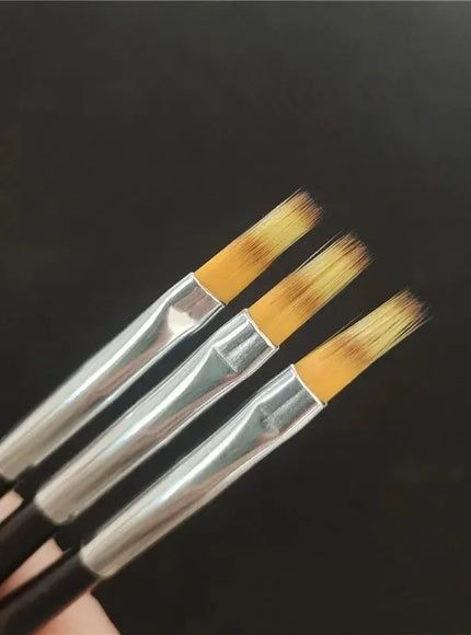 KissICON 💋 Nail Brush Serrated Powder Bar Black Nail