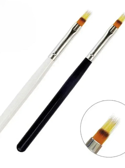KissICON 💋 Nail Brush Serrated Powder Bar Black Nail