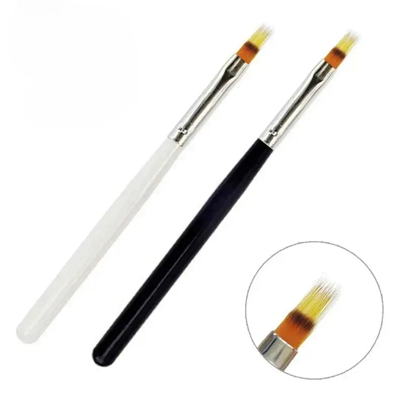 KissICON 💋 Nail Brush Serrated Powder Bar Black Nail