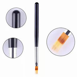 KissICON 💋 Nail Brush Serrated Powder Bar Black Nail