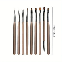 KissICON Nail Brush Set Transparent Gradient Nail Art Kit