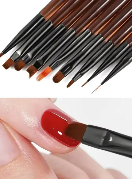 KissICON Nail Brush Set Transparent Gradient Nail Art Kit