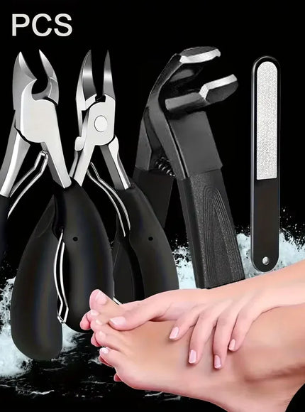 KissICON Nail Clippers 4-Piece Set - Ultra Sharp Stainless