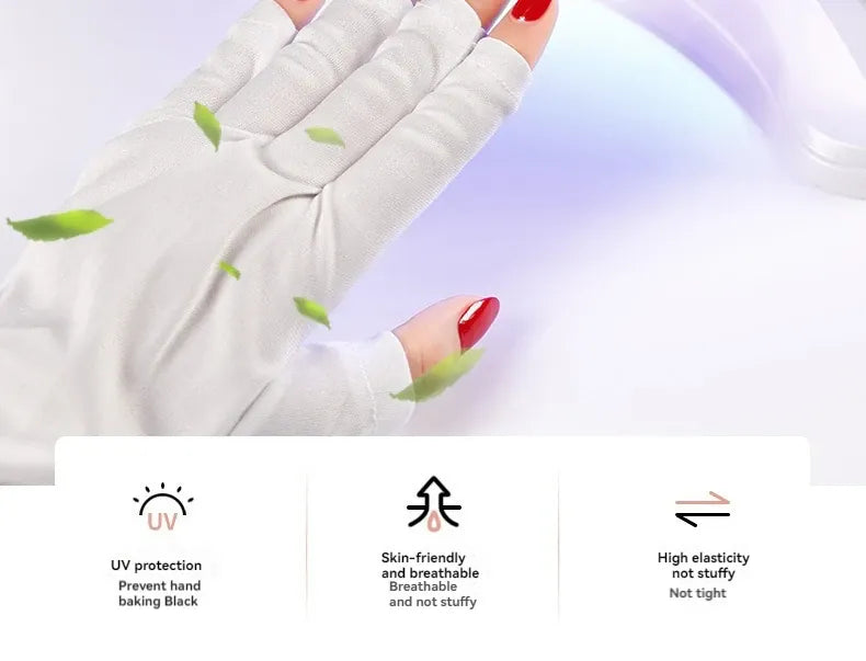 KissICON Nail Gloves Anti-UV Anti-blackening Anti-illumination TANNING Tanning Light