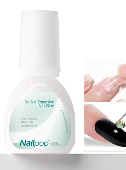 KissICON Nail glue 15ml Nailpop 10ml Rubber Base Gel Top Coat Soak