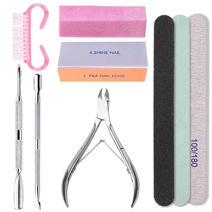 KissIcon Nail Set Art Sand Files Buffer Kit