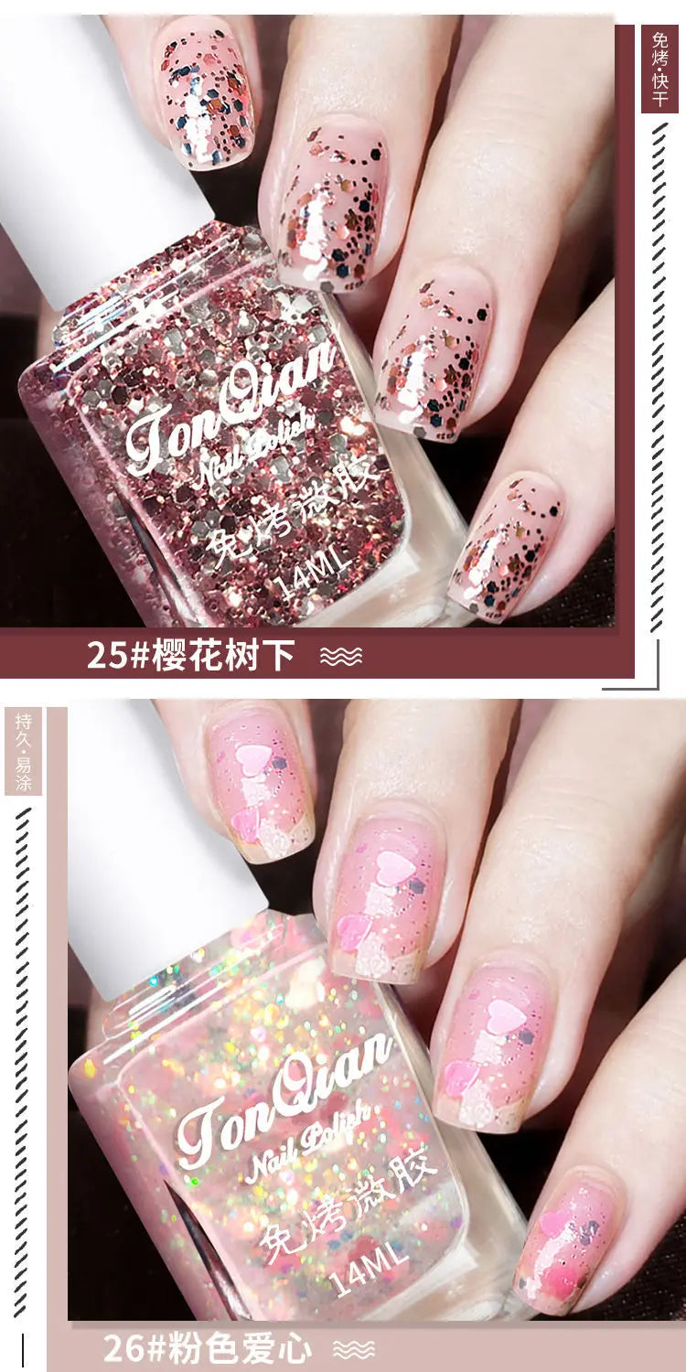 KissICON Nail Polish Lasting No Bake No Peel Classic
