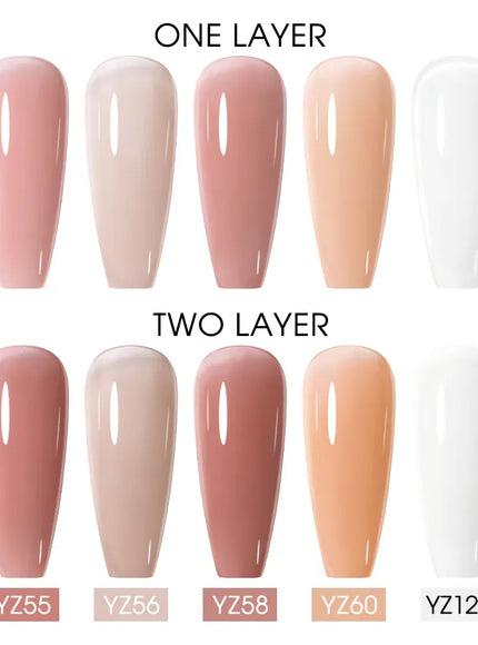 KissICON 💋 Nailco 15ml Translucent Gel Polish-Natural Resin Formula