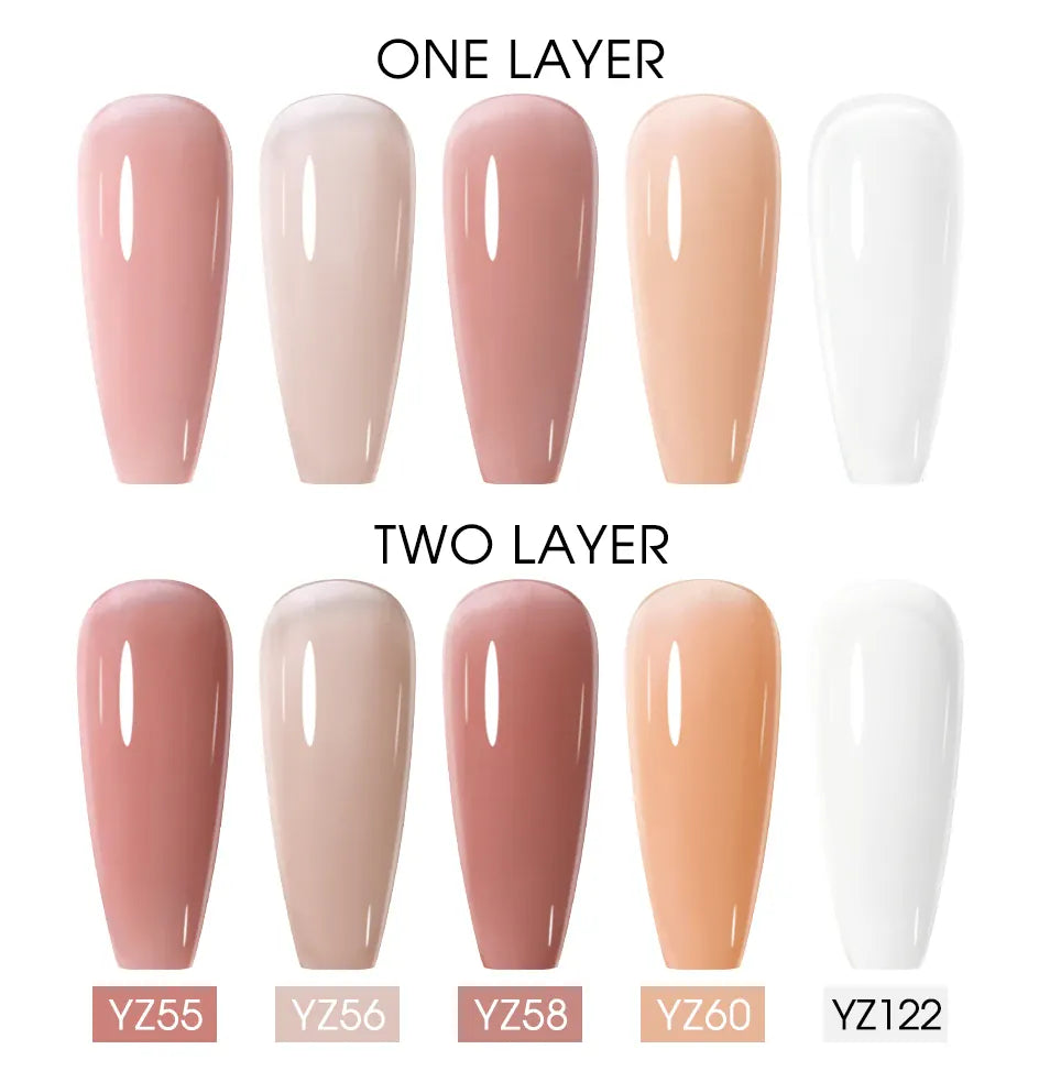 KissICON 💋 Nailco 15ml Translucent Gel Polish-Natural Resin Formula