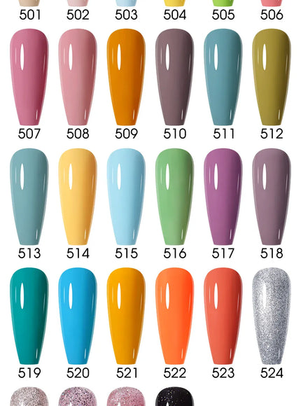 KissICON 💋 Nailco 15ml Translucent Gel Polish-Natural Resin Formula