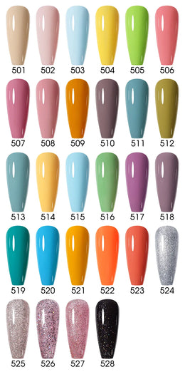 KissICON 💋 Nailco 15ml Translucent Gel Polish-Natural Resin Formula