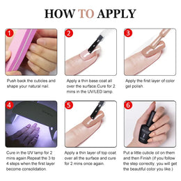 KissICON 💋 Nailco 15ml Translucent Gel Polish-Natural Resin Formula