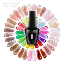 KissICON 💋 Nailco 15ml Translucent Gel Polish-Natural Resin Formula