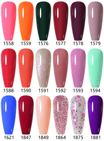 KissICON Nailco Chocolate Gel Polish 15ml Soak Off UV