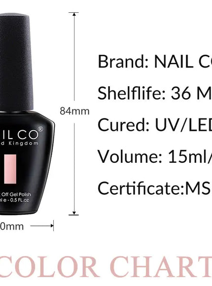 KissICON 💋 Nailco Red Gel Polish - Lasting Soak