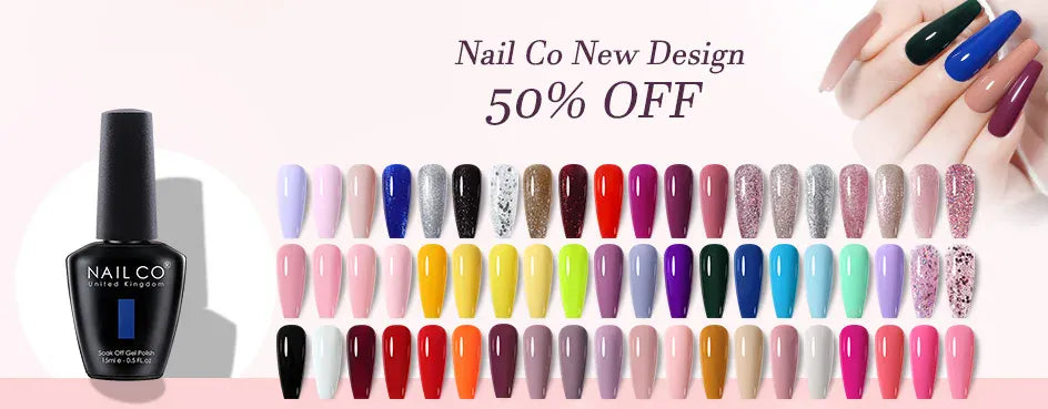 KissICON 💋 Nailco Red Gel Polish - Lasting Soak