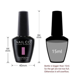 KissICON 💋 Nailco Red Gel Polish - Lasting Soak