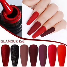 KissICON 💋 Nailco Red Gel Polish - Lasting Soak