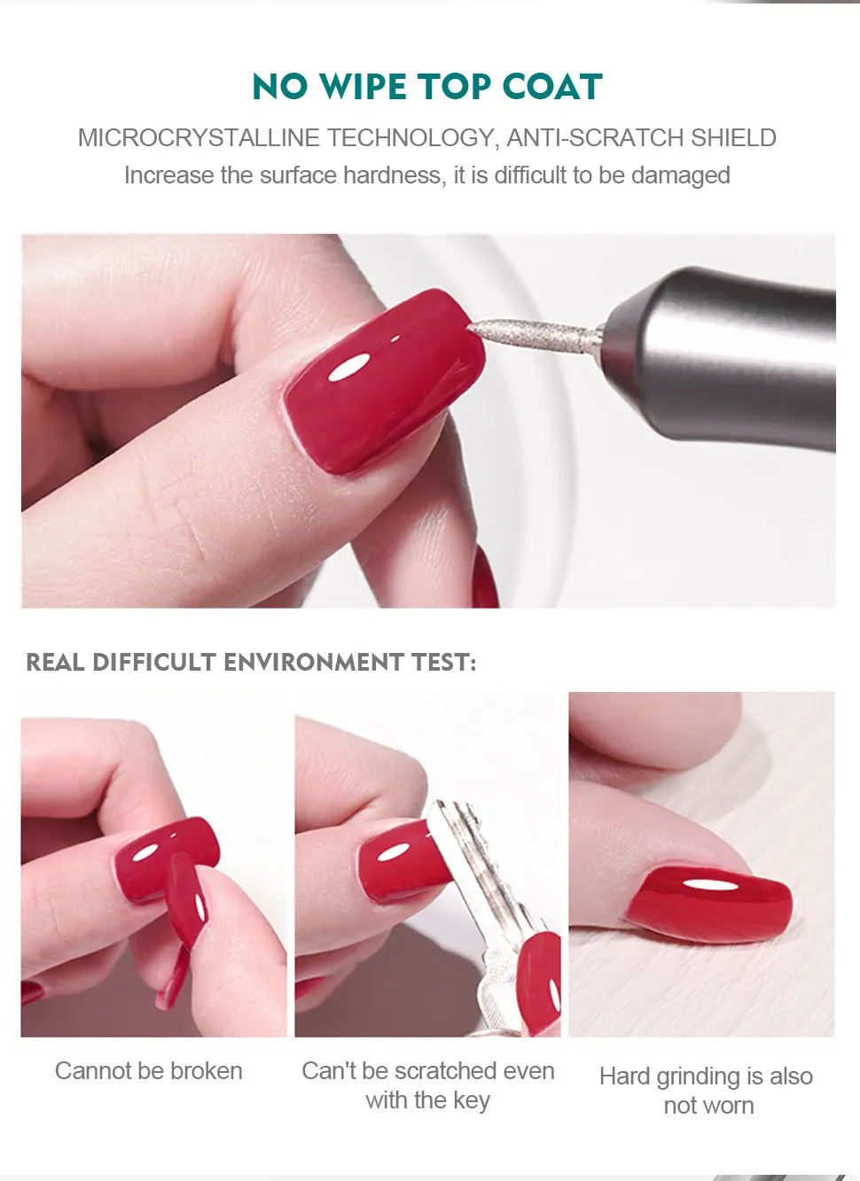 KissICON Nailpop 10ml Rubber Base Gel Top Coat Soak