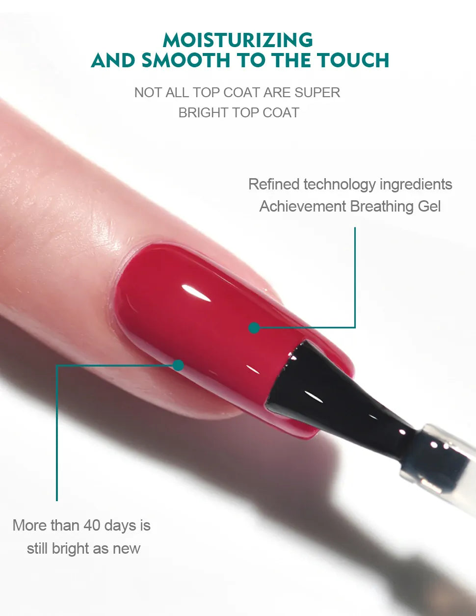 KissICON Nailpop 10ml Rubber Base Gel Top Coat Soak