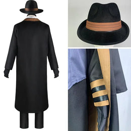 KissICON Nakahara Chuuya Cosplay Costume  Include Hat Uniform Trench Coat Pants Big Size Outfits Halloween Party for Comic Con