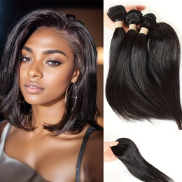 KissICON Natural Black / 8inch KissIcon Brazilian Human Hair Bundles Closure - 110g-140g