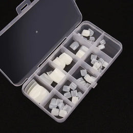 KissICON Natural piece KissIcon False Toe Nails 100Pcs Natural White Clear