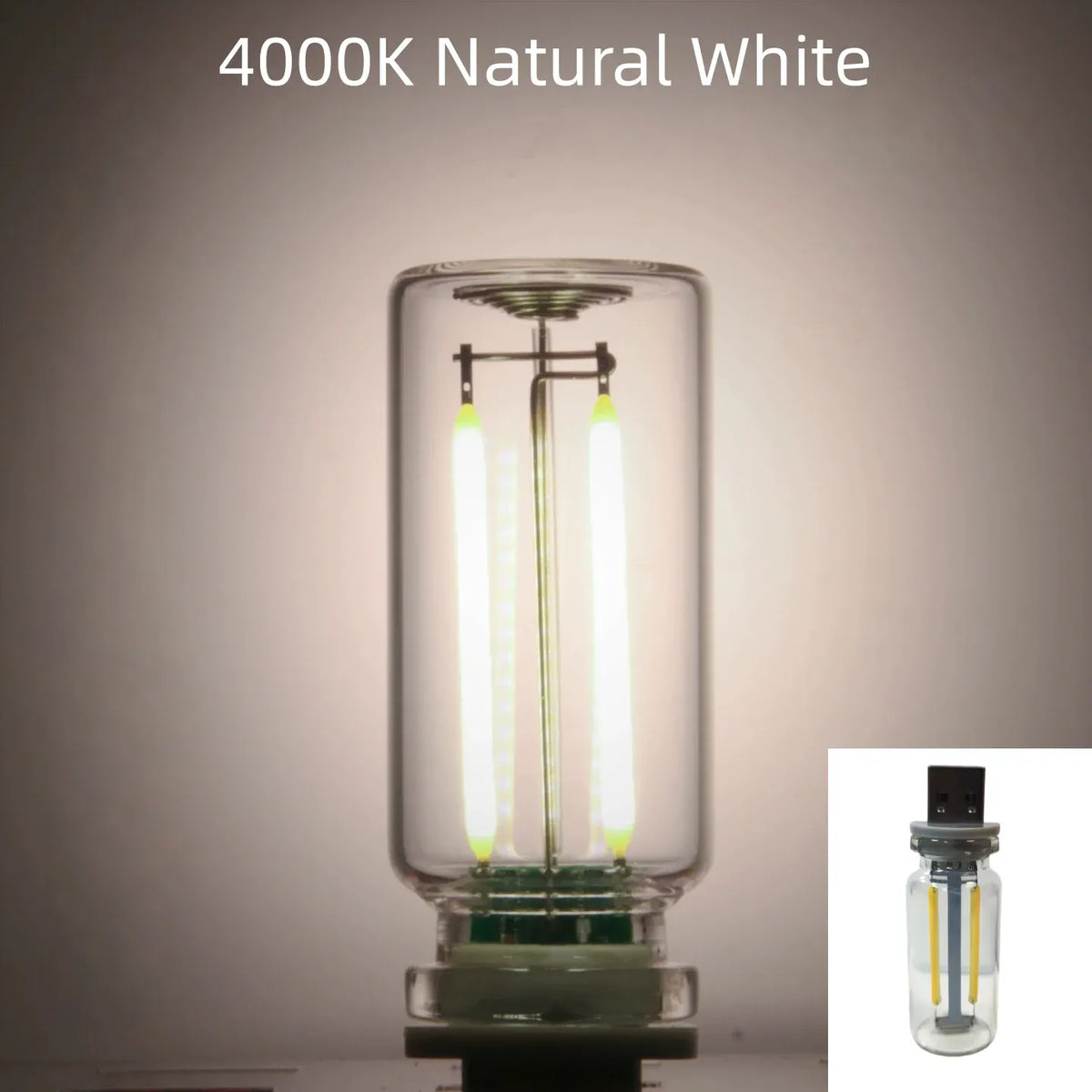 KissICON natural white Halloween DecorAITHEA Led Glass Light  Usb Night Light Bulb Touch Dimming Usb Night Light For Car Interior Bedroom Home Decor