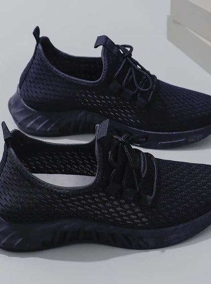 Dropshipman Navy Blue / 37 Women's summer breathable mesh flat shoes women's shoes casual sports shoes, clearance free shipping