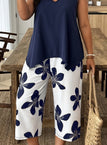 Navy Blue And White / UK 24