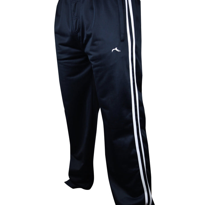 New Mens Tracksuit Bottoms Joggers Striped Silky Casual Gym Jogging Sweat Pants