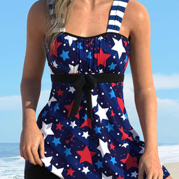 KissICON Navy Color / UK 20 Curvaswim Curve Floral Tankini – Matching