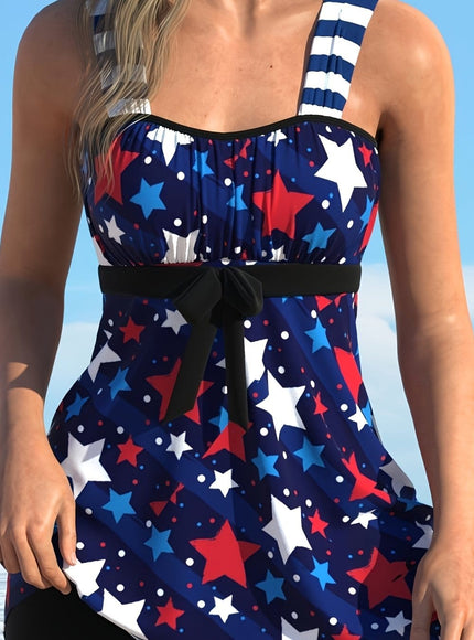 KissICON Navy Color / UK 24 Curvaswim Curve Floral Tankini – Matching