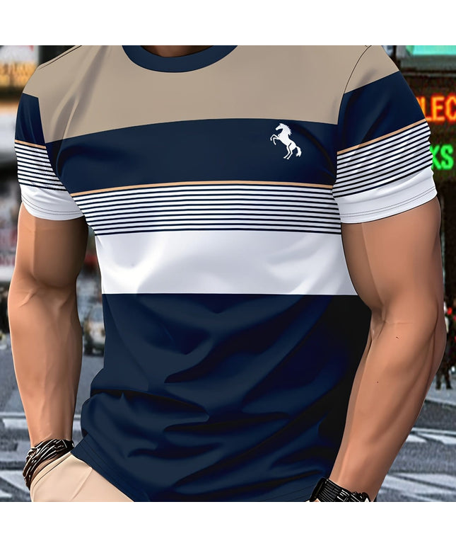 KissICON Navy Color / UK 36 Lightweight Polyester Tee AllSeason Comfort Daily Style