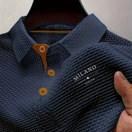 KissICON Navy Color / UK 36 Mens HighEnd Mesh Button ShortSleeve Summer Shirt