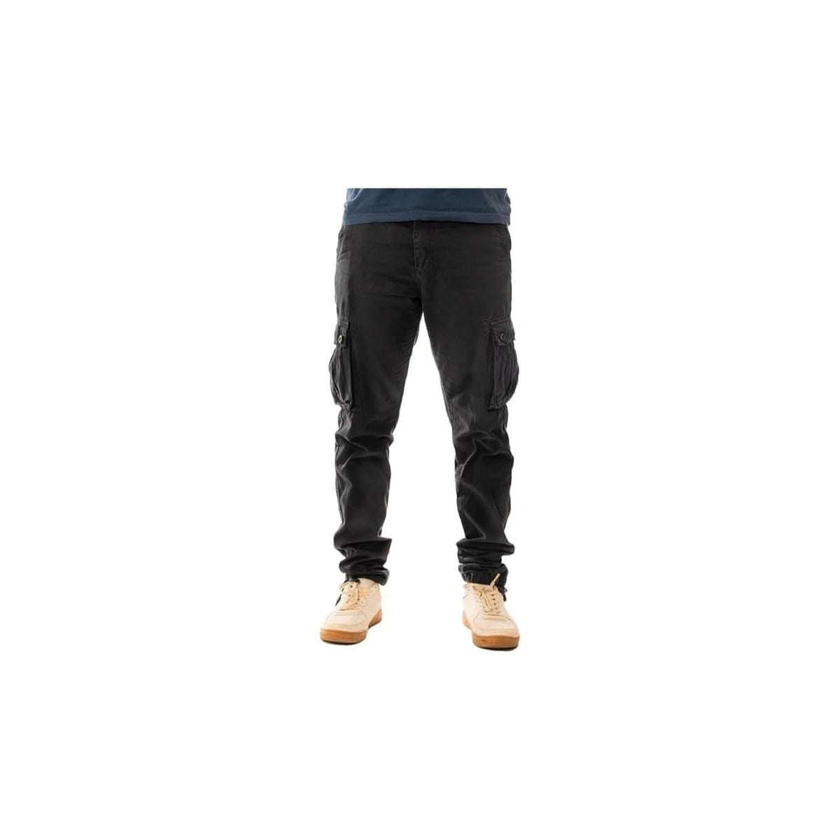 KissICON Navy / UK 38 Vasego Durable 6Pocket Loose Fit Mens Cargo Work Pants