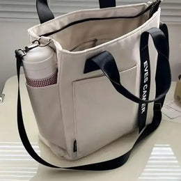 Dropshipman New Casual Tote Large Capacity Shoulder Bag Nylon Waterproof Canvas Handbag Simple Fashion Messenger Bags For Schoolgirl