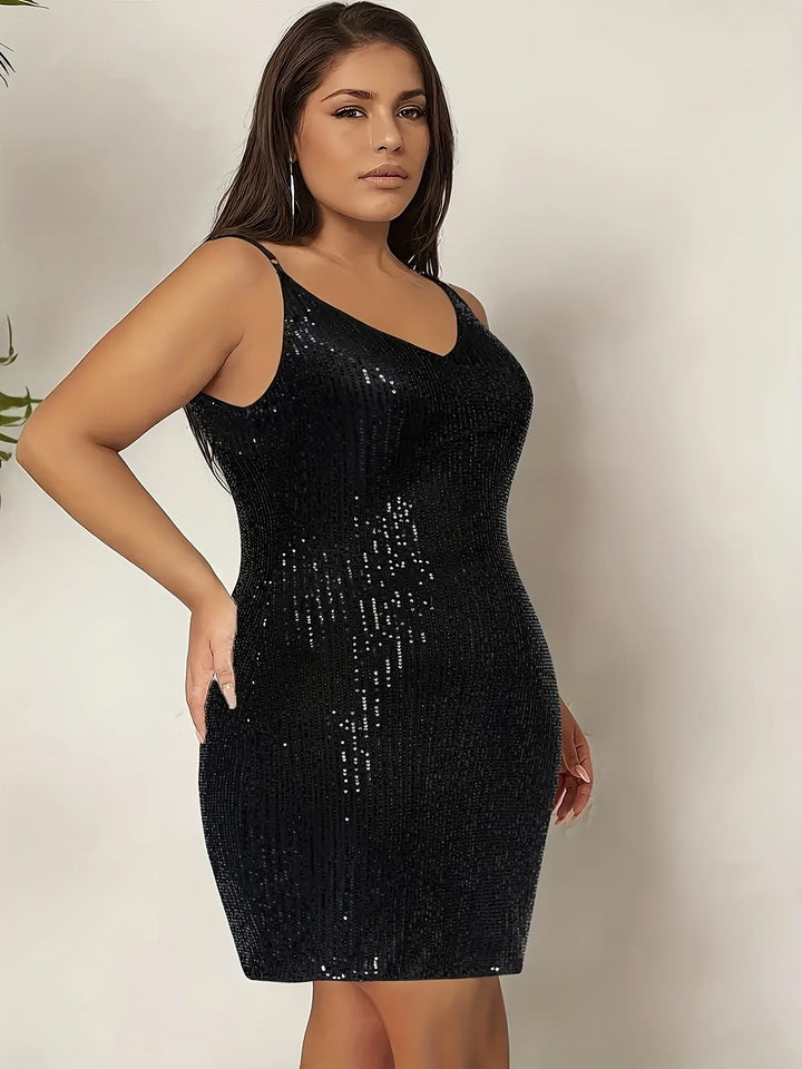 New Cross-Border Sexy Sequin Bodycon Skirt for Women, Featuring a Backless Design And a Short Dress Style.