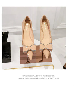 KissICON New Fashion Street Style Patent Leather Rhinestone Butterfly-knot