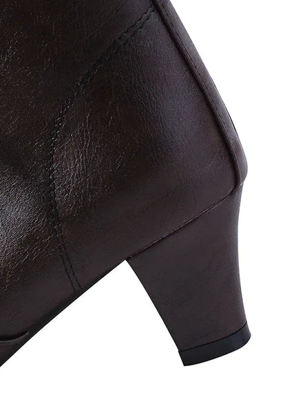 KissICON New Fashion Women Low Kitten Heel Ankle Boots