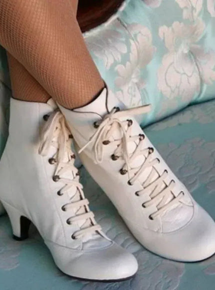 KissICON New Fashion Women Low Kitten Heel Ankle Boots
