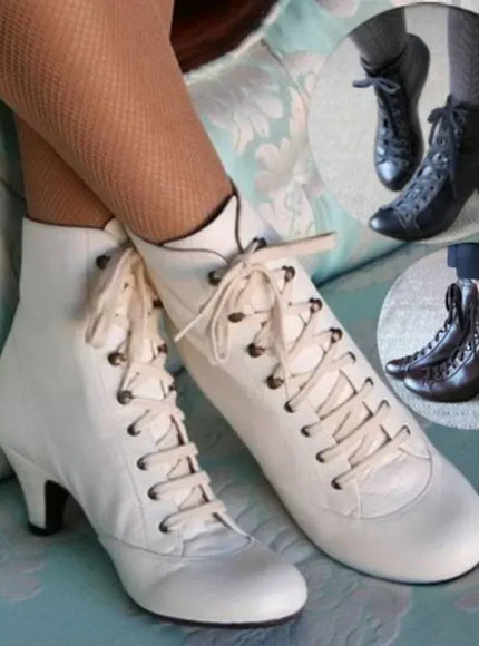 KissICON New Fashion Women Low Kitten Heel Ankle Boots
