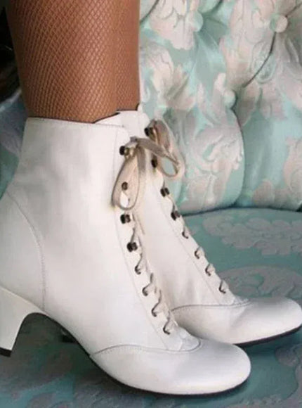 KissICON New Fashion Women Low Kitten Heel Ankle Boots