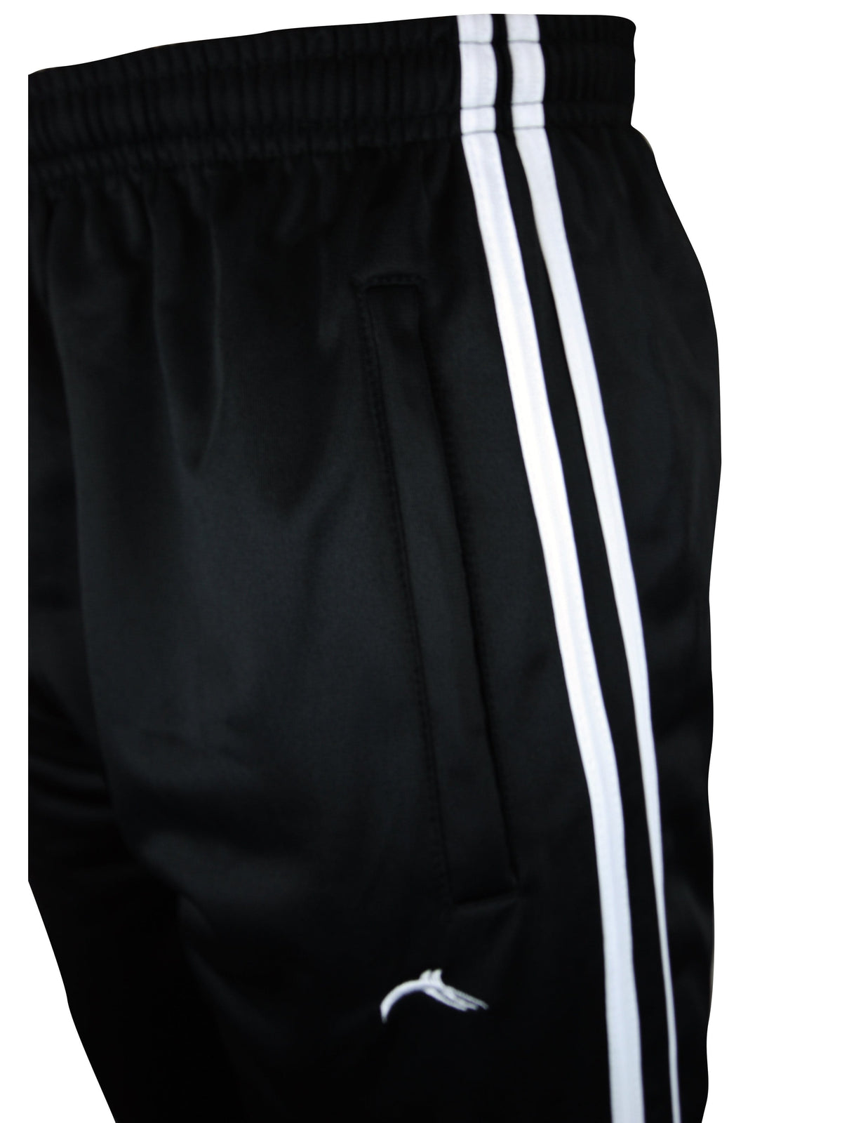 KissICON New Mens Tracksuit Bottoms Joggers Striped Silky Casual Gym Jogging Sweat Pants