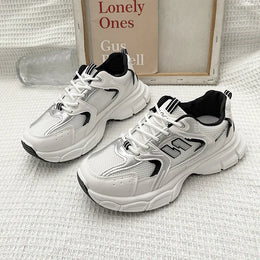 Dropshipman New Spring Autumn Women's Jogging Sneakers Fashion Casual White Breathable Tennis Low Top Vulcanized Shoes Outdoor Trainers