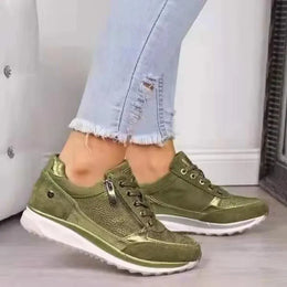 Dropshipman New Women's Wear-resistant Wedge Sneakers Lightweight Female Shoes Womens Vulcanized Shoes Breathable Shoes