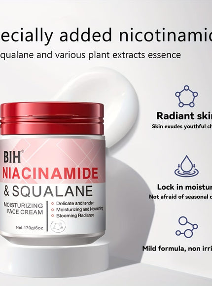KissICON Nicotinamide face cream 💋 Niacinamide Squalane Mask - Deep Hydration For