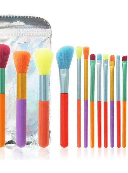 KissICON No bag KissIcon Colourful 15pcs Makeup Brush Set - Gift