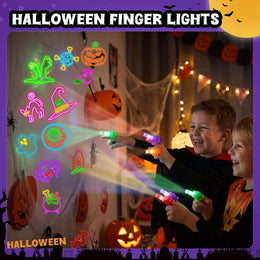 KissICON None Halloween Finger Lights Toys Bright lights Halloween Party Favors Toys Halloween Goodie Bag Fillers Trick or Treat Toys